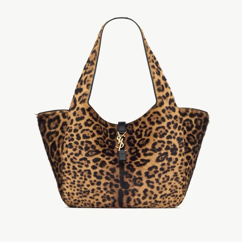 Large Pony Hair Leather Designer tote